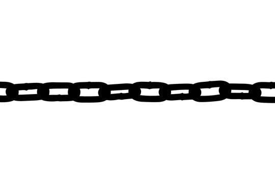 silhouette chain transparent background