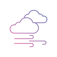 Fog icon vector stock illustration