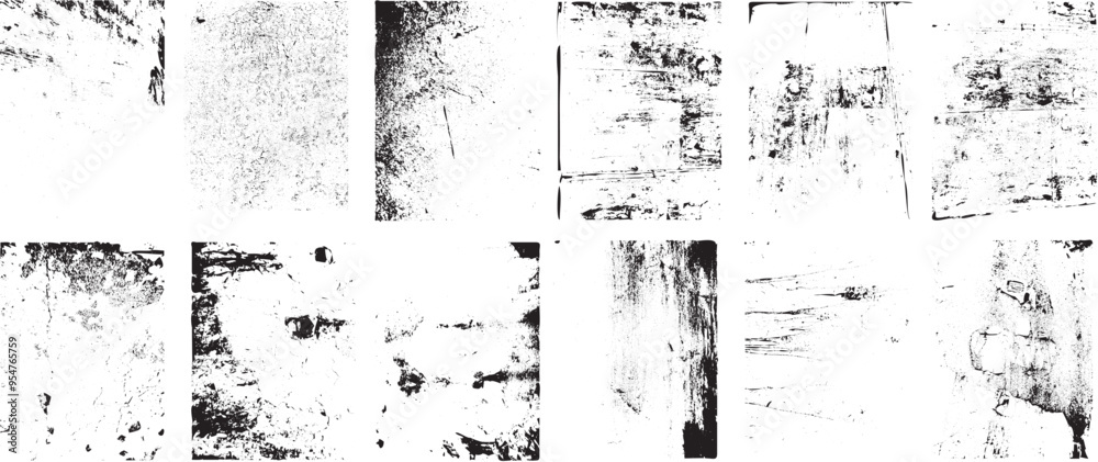 Leinwandbilder grunge urban backgrounds set.texture vector.dust overlay distress grain ,simply place illustration o