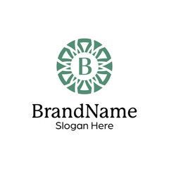 Elegant ornamental emblem premium crest template logo