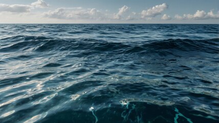 Fototapeta premium Sea water surface cutout image