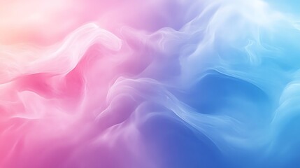 Obraz premium Serene Gradient Symphony - Abstract soft pink and blue background with tranquil transitions creating a peaceful atmosphere.