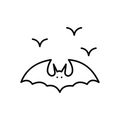 Fototapeta premium Bat Wings icon vector stock illustration