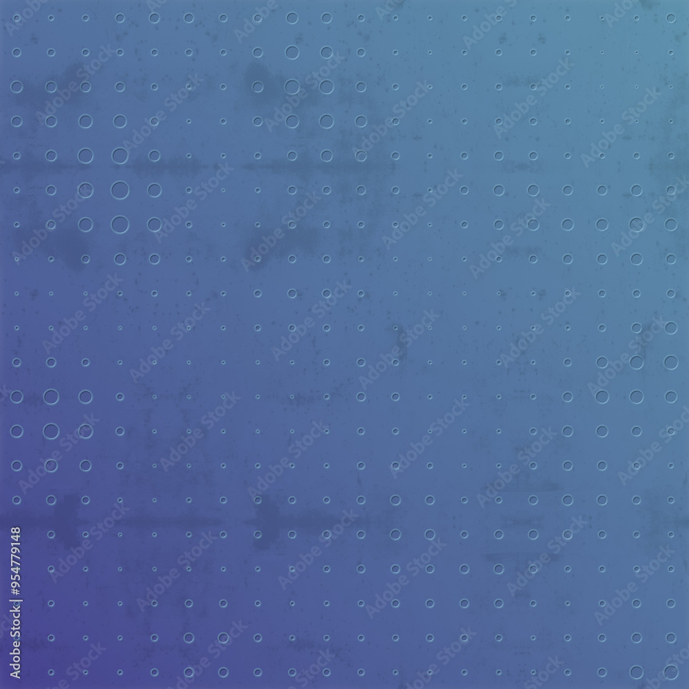 Poster Elegant grunge background with purple-green gradient and a pattern of holes. 3d rendering illustration
