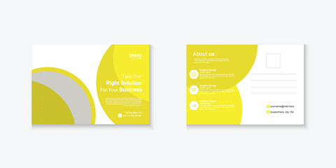 Corporate business postcard template