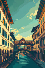 Charming Ponte Vecchio: A Geometric Perspective