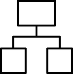 Flowchart. Hierarchy vector icons. Org chart. Organizational flow. Vector 