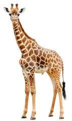 Fototapeta premium Giraffe On White Background