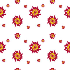 Print Abstract modern floral oriental colorful geometric pattern background seamless repeating pattern stripes backdrops vector illustration flat design for wallpaper or background or Fabric EPS 10