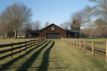 Fototapeta premium Horse Ranch Background