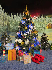 Christmas tree with gifts