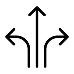 Distribution icon in thin line style vector illustration graphic design