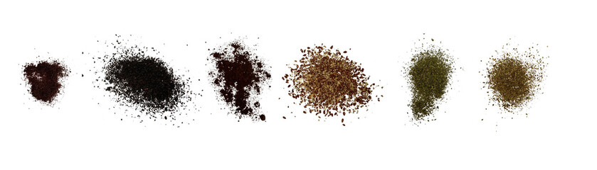 combinations of different spices together, close-up macro shots