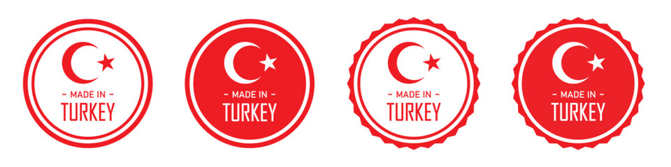 Obraz premium Made in Turkey icon, vector illustration