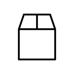 Box icon in thin line style vector illustration graphic design