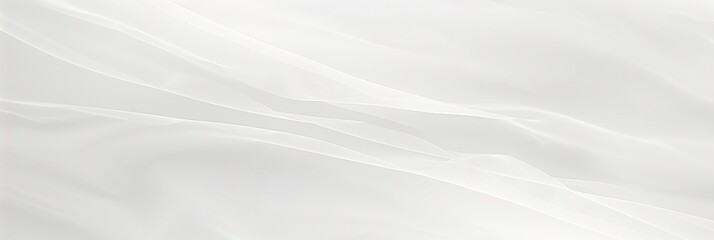 Fototapeta premium Abstract White Soft Fabric Texture Background, White Satin Silky Cloth, Wavy Folds of Cloth Material