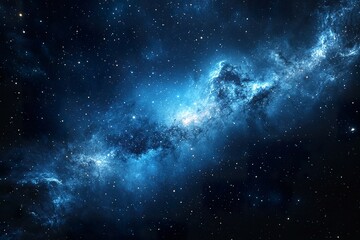 Fototapeta premium Infinite Deep Space Starfield on a Black Background