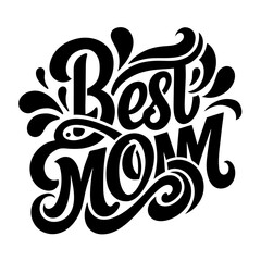 Best mom vector typography design