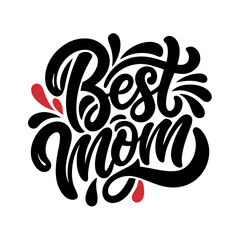 Best mom vector typography design