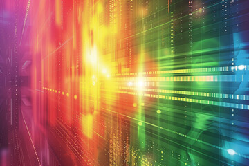 Obraz premium abstract multicolor spectrum background technology background