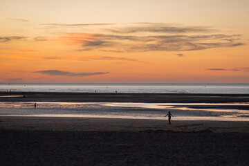 Sunset at Houlgate in France