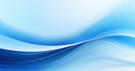 Fototapeta premium A smooth gradient design featuring waves of blue tones, ideal for backgrounds or digital projects.