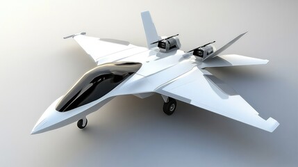 futuristic fighter military drone high technology concept