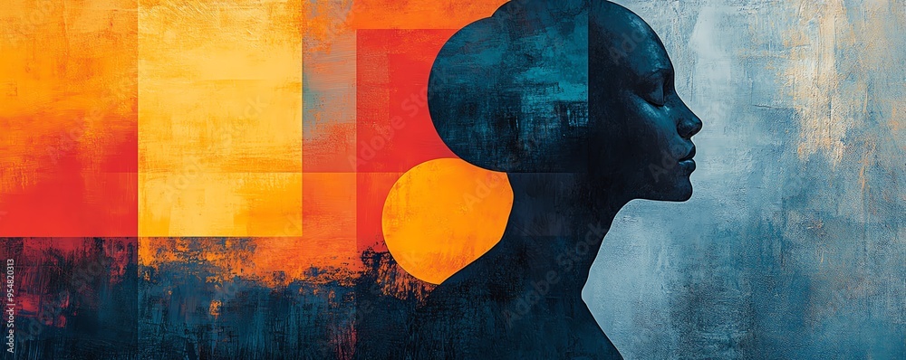 Aufkleber Create an abstract composition of shapes that represent choices