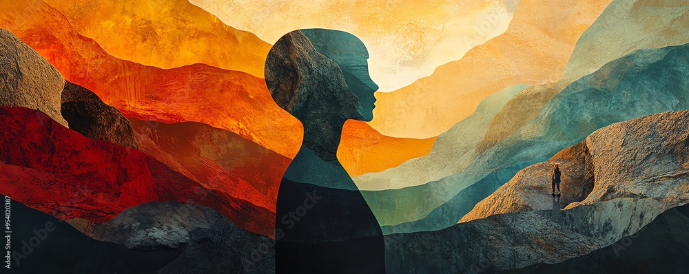 Aufkleber Create an abstract composition of shapes that represent choices