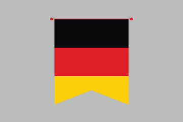 Germany flag, The flag of Germany, Germany flag vector graphic, National Germany flag, Vector illustration, Computer illustration
