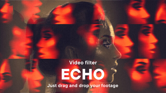 Echo Abstract Video Filter Effect Template