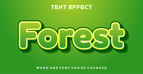 Forest editable text effect