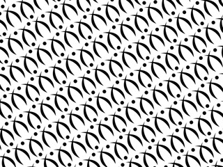 Monochrome Archway Geometric Pattern