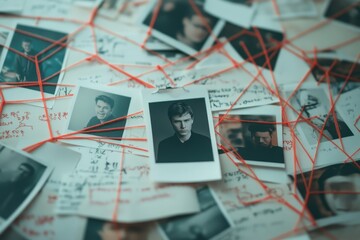 Unraveling the Truth: A Mystery Board Filled with Clues and Suspects