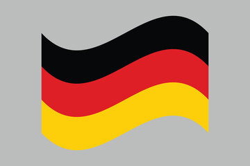 Germany flag, The flag of Germany, Germany flag vector graphic, National Germany flag, Vector illustration, Computer illustration
