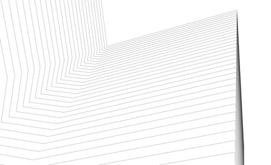 Architectural building vector 3d illustration on white background