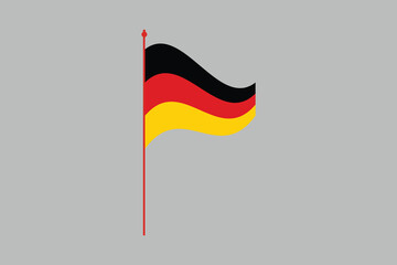 Germany flag, The flag of Germany, Germany flag vector graphic, National Germany flag, Vector illustration, Computer illustration
