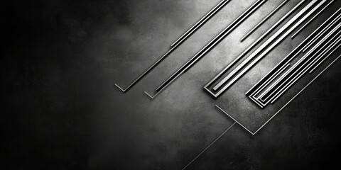 Luxurious black and gold geometric lines background in elegant Art Deco style, with abstract patterns and rich textures, new beautiful stock image illustration AI