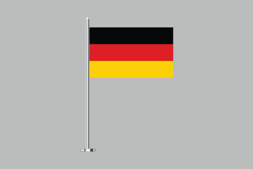 Germany flag, The flag of Germany, Germany flag vector graphic, National Germany flag, Vector illustration, Computer illustration
