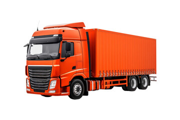 Fototapeta premium Semitrailer truck against a background. This truck is perfect for use in transportation, logistics, delivery, and commercial freight concepts, particularly in minimalistic designs