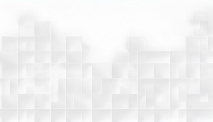 Fototapeta premium Abstract business concept misty backdrop with grey squares 3d geometric pattern, Geometric abstract white scaled cube boxes block background, seamless white, modern or grey geometric background.
