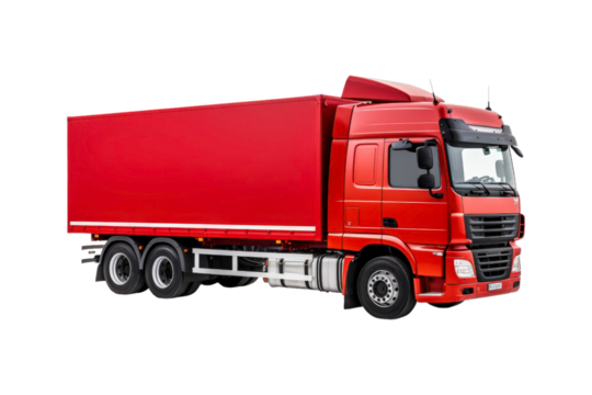 Semitrailer truck against a background. This truck is perfect for use in transportation, logistics, delivery, and commercial freight concepts, particularly in minimalistic designs