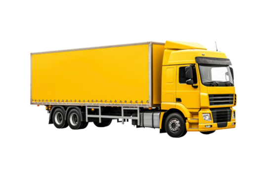 Semitrailer truck against a background. This truck is perfect for use in transportation, logistics, delivery, and commercial freight concepts, particularly in minimalistic designs