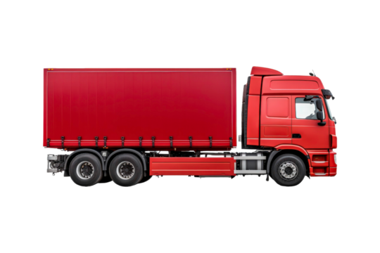 Semitrailer truck against a background. This truck is perfect for use in transportation, logistics, delivery, and commercial freight concepts, particularly in minimalistic designs