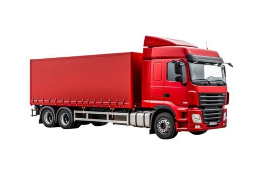 Semitrailer truck against a background. This truck is perfect for use in transportation, logistics, delivery, and commercial freight concepts, particularly in minimalistic designs