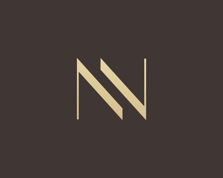 NN letter logo icon design. Classic style luxury initials monogram.