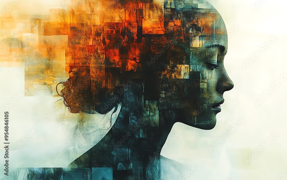 Poster Generate an abstract image with shapes representing choices