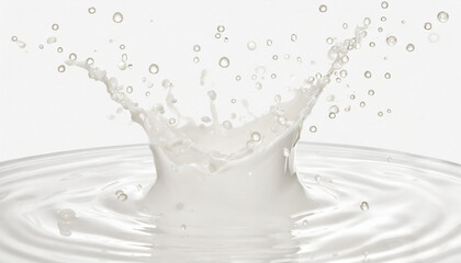 Pure Milk Splash, Creative Milk Explosion, Refreshing Milk Wave