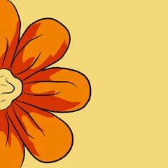 orange flower background
