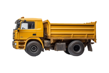 A cargo van for transportation services is isolated on a white background, suitable for mockups, advertising, logistics, and delivery concepts